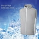 thumbnail image 5 of Advancent Chaleco de enfriamiento para acampar, sudor microporoso, tecnología fresca y saludable, ropa de aire acondicionado, chaleco de trabajo Ropa Deportiva, Zapatos verde l, 5 of 6