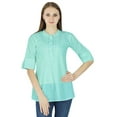 thumbnail image 1 of Robe Haut Boho Unie Tunique Décontractée Vêtements Femme Coton Été Robe d'Été, 1 of 4