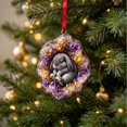 thumbnail image 2 of Pxyqht Animal Theme Print Acrylic Christmas Hanging Trinket Light Weight Pendant Tree Wreath Wall Ornament For Household Indoor Xmas Party Interior Styling, 2 of 6