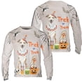 thumbnail image 3 of Trick or Treat Whippet Funny Mummy Cosplay Pumpkin Candy Basket All Over Print 3D Sweatshirt Unisex Merch Dog Lover - 12016, 3 of 6