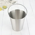 thumbnail image 4 of Stainless Steel Small Portable Ice Bucket with Handles Chip Cup Snack Bucket, 4 of 7