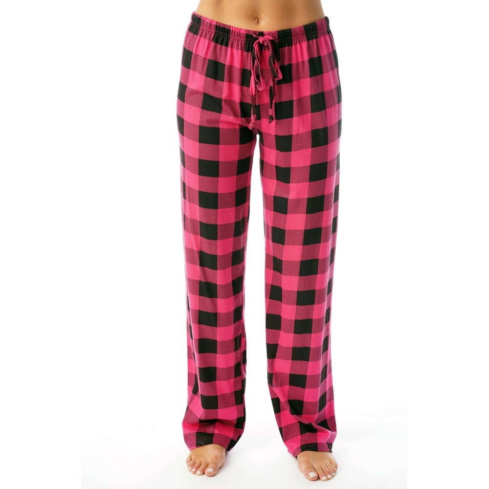 buffalo plaid jogger pajama pants