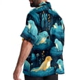 thumbnail image 3 of Platypus Men's Hawaiian Printed Short Sleeve Button Down Casual Beach Shirt's, Unisex, 3 of 6