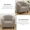 thumbnail image 5 of Stretch Club Chair Slipcover Tub Chair Covers, 1 Piece Armchair Covers Jacquard Sofa Slipcover Armchair Covers Furniture Protector Tub Chair Slipcover For Tub Chair-white, 5 of 7