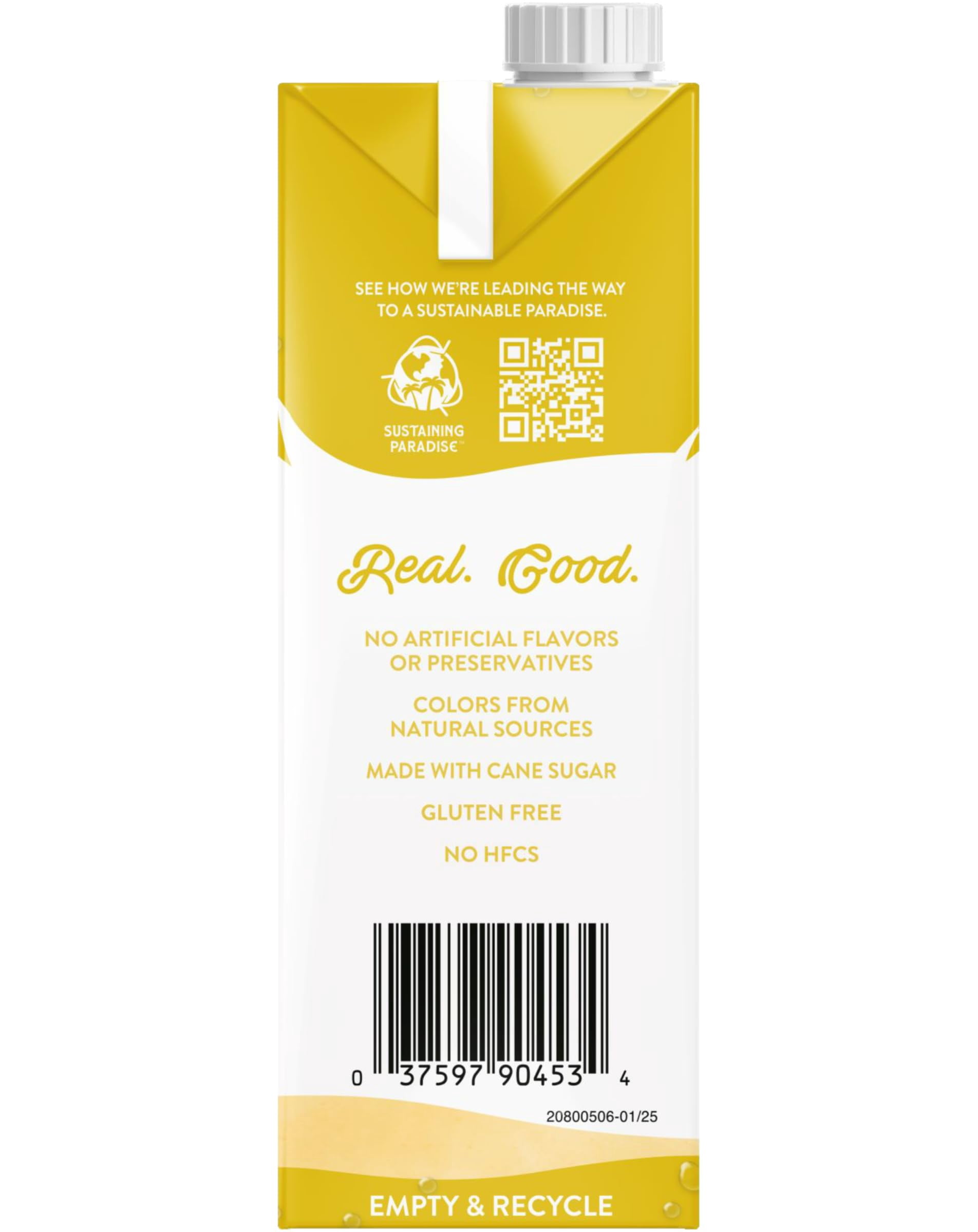 Island Oasis Lemonade Fruit Puree, 33.8 fl oz (1 Liter) Pack of 2