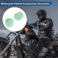 thumbnail image 3 of Accesorios de Casco de Motocicleta Decoración Orejas de Oso Redondas para Cascos de Motocicleta Bicicleta Esquí Verde Menta Pegatina 1 Juego, 3 of 6