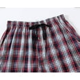 thumbnail image 5 of MoFiz Men's 3-Pack Woven Pajama Shorts 100% Cotton Plaid Sleep Lounge, 5 of 9
