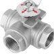 thumbnail image 4 of Válvula de bola de hilo femenino DN20 de 3/4 "válvula de bola tipo T de puerto completo de 3 vías de acero inoxidable para control de regulación de vapor de agua y aceite fluido, 4 of 5