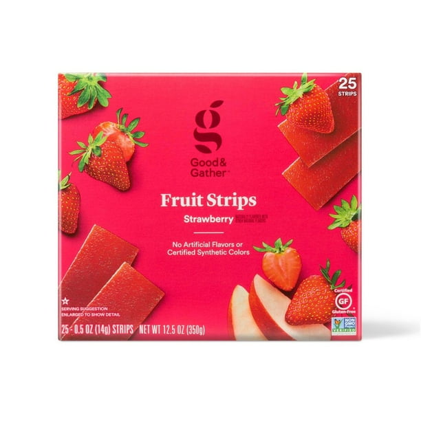 Fruit Strips Fruit Leathers Healthy Snack Made with Real Fruit and Veggie Puree Concentrate Good