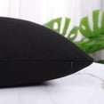 thumbnail image 7 of Unique Bargains 2-Pack Canvas Solid Decorative Throw Pillow Cover 12" x 20" Black, 7 of 7