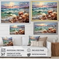 thumbnail image 4 of Designart "Seaside Clam Blend On The Shore" Beach Wall Art Living Room, 4 of 7