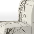 thumbnail image 4 of Designart "Contemporary Minimalist Black and White V III" Black Lines Upholstered Accent Chair - Modern Arm Chair For Living Room, 4 of 5