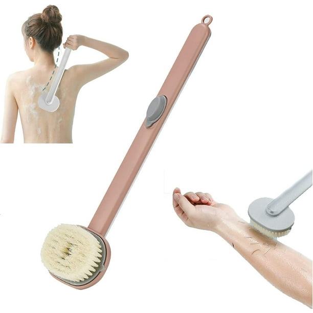 Fongwan Long Handle Bath Massage Cleaning Brush with Soap Dispenser