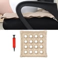 thumbnail image 4 of Almohada inflable de 2 piezas, 16 orificios, cómoda para adultos con carrito de oficina Baoblaze cojín del asiento, 4 of 7