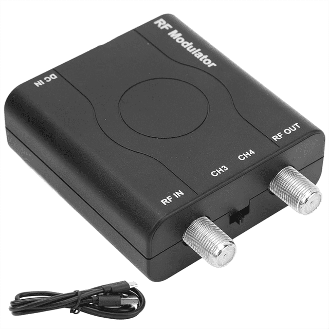-Compatible RF Modulator Adapter, RF Modulator Coaxial Converter, HD Multimedia Interface to RF Modulator NTSC