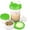 Green, variant on 16 OZ Protein Workout Shaker Bottle with Mixer Ball and 2 close-connected Storage Jars for Pills, Snacks, Coffee, Tea. 100% BPA-Free, Non Toxic and Leak Proof Sports Bottle