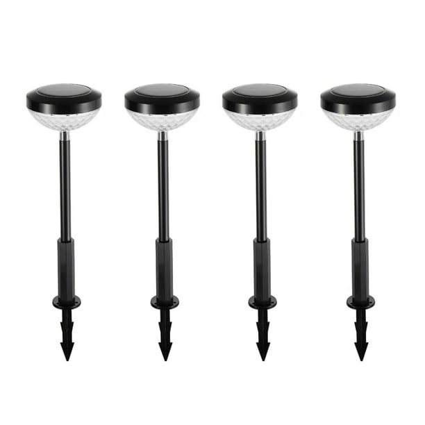 Paquete de 4 luces solares para caminos FloreceBien, luces LED solares que cambian de color, impermeables, para decoración de jardines, césped y paisajes