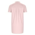 thumbnail image 4 of Besolor Nightgowns for Women Button down Short Sleeve Sleep Shirt V Neck Nightshirt Casual Soft Sleepwear Pajams Dress, 4 of 7