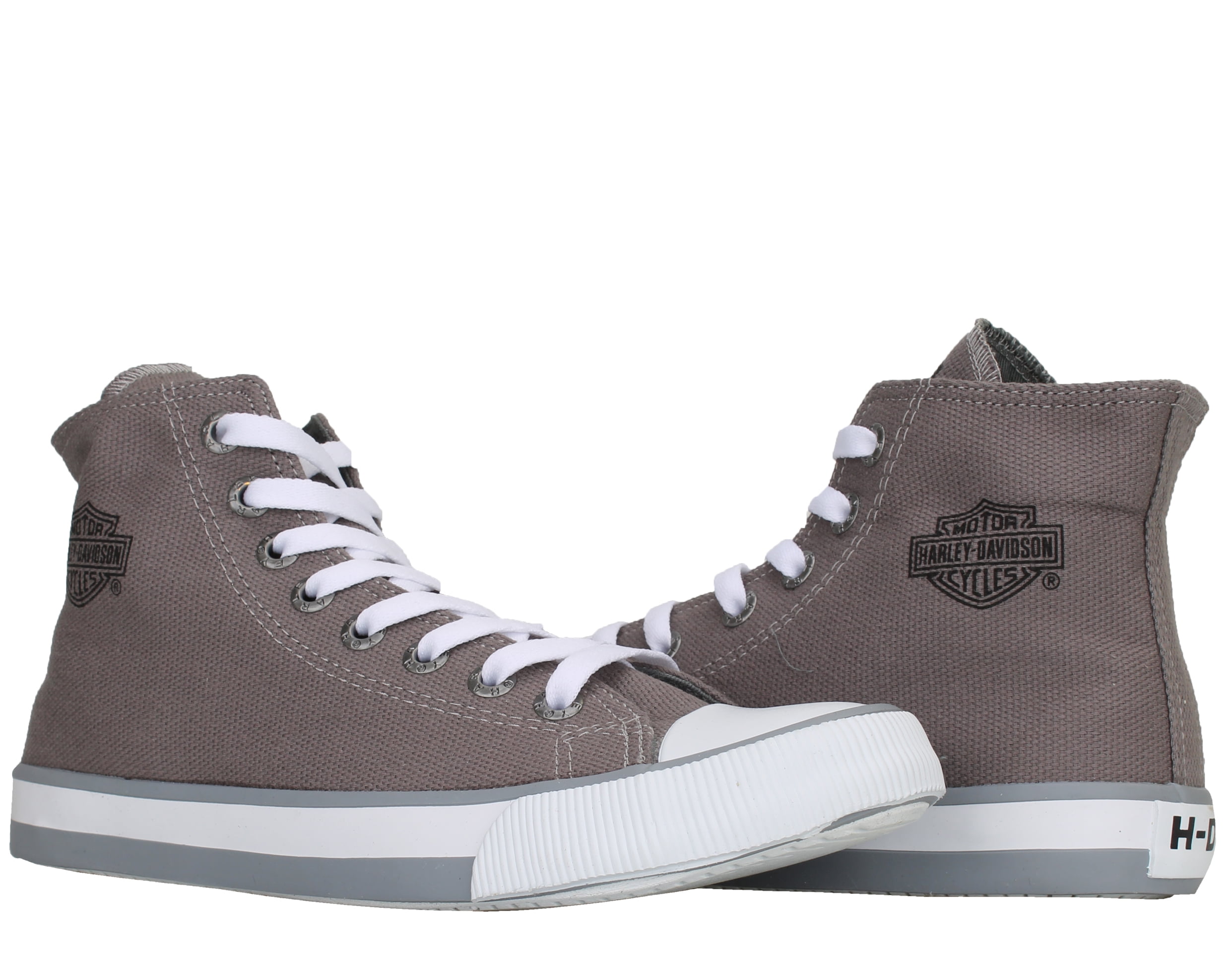 Harley Davidson Harley Davidson Nathan Canvas Hi Top Grey Men S Sneakers D Walmart Com Walmart Com