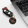 thumbnail image 6 of Naloa Wonderful Time Christmas Print Round Keychain Keychain Key Ring, Key Tag, Key Chain Bulk for Gift Accessories (Round), 6 of 7