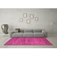 thumbnail image 3 of Ahgly Company Indoor Round Abstract Pink Modern Area Rugs, 3' Round, 3 of 4