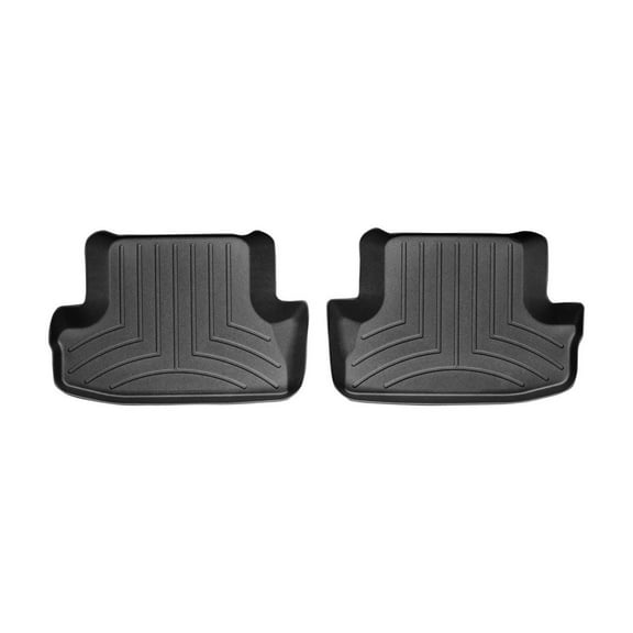 WeatherTech Custom Fit FloorLiners compatible with Audi S5, A5, RS5 - 2nd Row (2-Piece Liner), Black