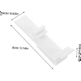 thumbnail image 2 of 8 Pcs Pinces de Cantonnière Verticales de Remplacement pour Rideaux Occultants en Matériau Pompon Installation Facile pour la Maison et le Bureau, 8 x Pinces, Blanc, 2 of 9