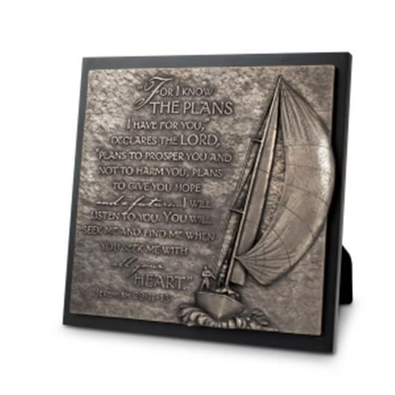 Journey Sailboat Sculpture Plaque