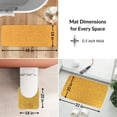 thumbnail image 4 of Memory Foam Bathroom Rugs Set 3 Piece Mustard Yellow, 4 of 8