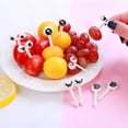 thumbnail image 2 of Wosthever Tenedor para pastel de frutas con mango, palillos para comida de dibujos animados, pastelería, magdalenas, tenedores para comer, accesorio para Cocina y Comedor Wosthever HA070864-01, 2 of 6