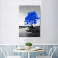 thumbnail image 2 of Wall26-Canvas Wall Art-Blue and Black Abstract Colorful Tree-Giclee Painting Wall Bedroom Living House Decoration Home Art - 16x24 inches, 2 of 4