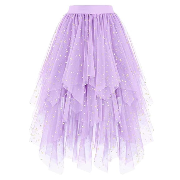 Women Dresses Purple Tutu Dress for Women Long Tulle Maxi Skirt Fluffy Skirts Festival Party Skirt