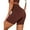 Coffee, variant on BadPiggies Women's Stretch Biker Shorts High Waist Yoga Shorts Tummy Control Athletic Running Tights Pants (M, Black)