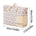 thumbnail image 3 of Clearance Under $5 Boovnll Clothes Storage, 35L Large Capacity Thicken Non-Woven Foldable Storage Bags with Reinforced Handles & Zippers for Clothing, Blanket, Comforters, Storage and Organization, 3 of 5