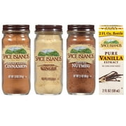 Spice Islands Essential Baking Spice Set with Ground Ginger, Ground Cinnamon, Ground Nutmeg, and Pure Vanilla H1