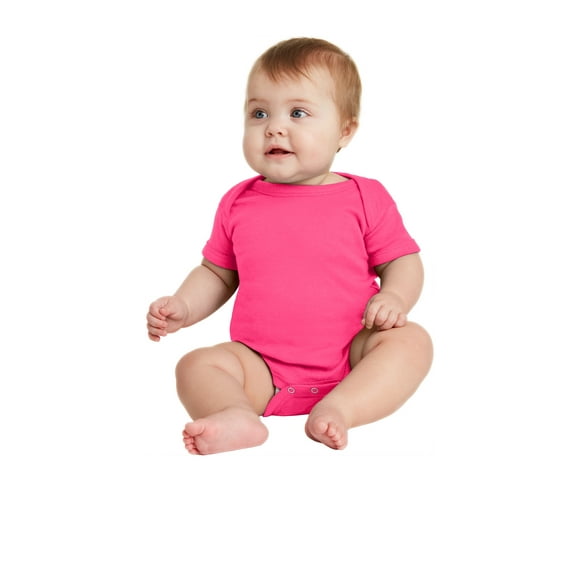 Body de manga corta para bebé Rabbit Skins™ Infant. RS4400 pieles de conejo RS4400