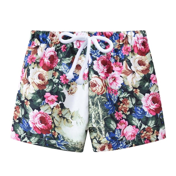 Pantalones Cortos De Entrenamiento Deportivo Para Niños, Pantalones Cortos Estampados Informales De Verano Para Niños, Pantalones De Playa Con Cintura De Goma Odeerbi LM103-1855