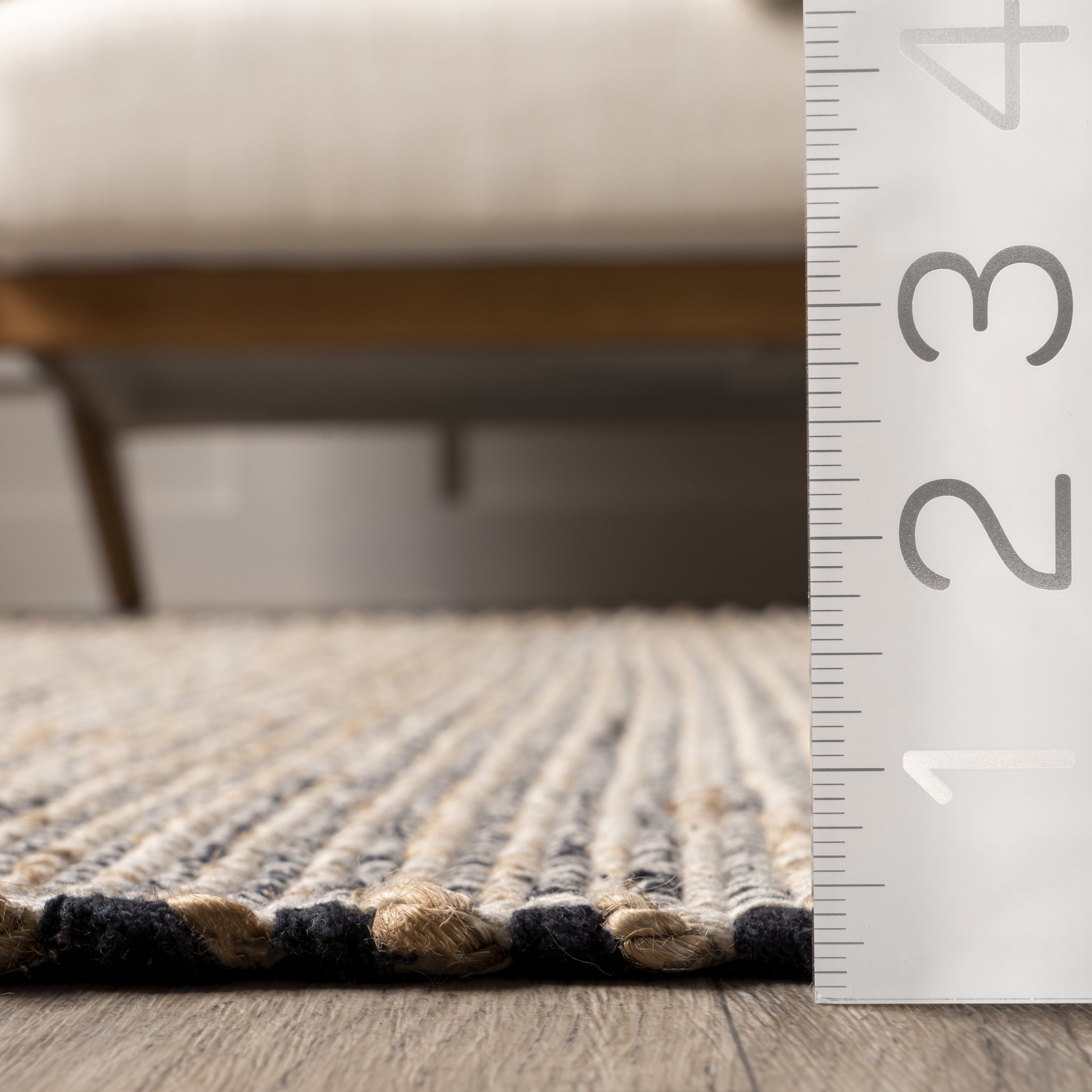 nuLOOM Roimata Casual Cotton Blend Area Rug, 8' x 10', Natural