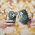 thumbnail image 2 of Floral 12oz Stainless Steel Insulated Wine Tumbler with Lid and Straw – Double Wall Vacuum Mug for Hot & Cold Drinks, 304 Steel Interior, Sweat-Free Design,Thanksgiving,Christmas, Spring,Flower, 2 of 5