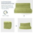 thumbnail image 4 of MAXYOYO Fluffy Soft Bean Bag Sofa Bed,Extra Thick Adult Floor Mattress with Washable Soft Faux Fur Cover,Folding sofa bed for Bedroom Living Room,Green,Full, 4 of 7