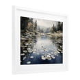 thumbnail image 2 of Stupell Industries Coastal Still Pond with Morning Reflections White Framed Print Under Glass, 21 x 17, by Franklyn Gregory, 2 of 8