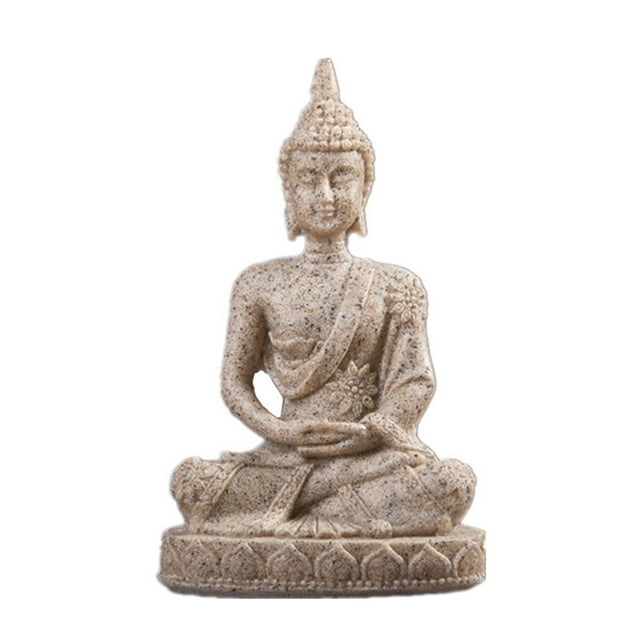 AKEGAMN Statue Miniature Décor – Maison en Résine Zen pour Salon et Entrée Matériau de Haute Qualité: Fabriqué en Résine, Assurant une Beauté Durable et une Résistance à l'Usure. Design Zen Élégant : Caractéristiques
