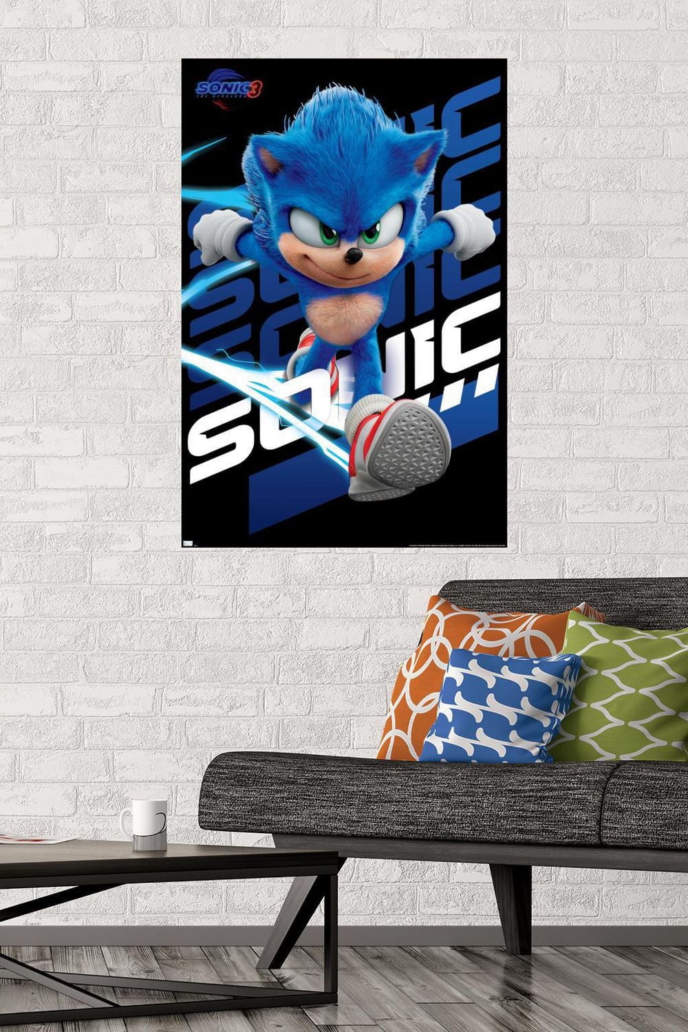 Sonic The Hedgehog 3 - Sonic Wall Poster