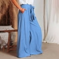 thumbnail image 5 of Lilgiuy Women's Summer Casual Pants Women's Casual Style High Waisted Solid Color Wide Leg Pants Athletic Joggers Running Sweatpants, 5 of 5