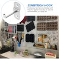 thumbnail image 3 of Homoyoyo 12 Pcs Square Pegboard Hooks Heavy Duty Supermarket Shelf Rack for Shelving Retail Organizer, 3 of 8