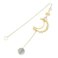 thumbnail image 1 of Colgante de luna de cristal con carillón de viento, adorno estético para colgar en la pared, regalo Amarillo, 1 of 9