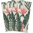 thumbnail image 2 of Coolnut Flamingo Flower Leaf Kitchen Dish Towels Set of 1,Dishcloths,Absorbent Soft Towels Hand Towels, Tea Towels,18" x 28", 2 of 6