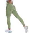 thumbnail image 3 of TWZH Women Seamless Tight Leggings High Waist Butt Lift Yoga Pants, 3 of 4