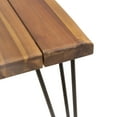 thumbnail image 5 of Noble House Zion Rectangular Wood Patio Dining Table with Hairpin Legs in Teak, 5 of 9