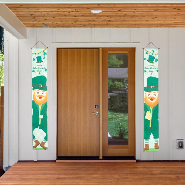 AURARMLET 1Par De Pareja Para Festival De Irlanda En Verde Para Puerta Y Porche